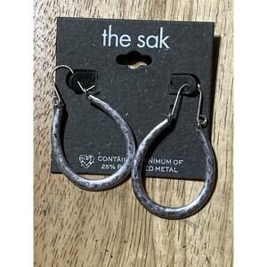 The Sak Silver Tone U-Shaped Loop Earrings – Boho Dangle NWT